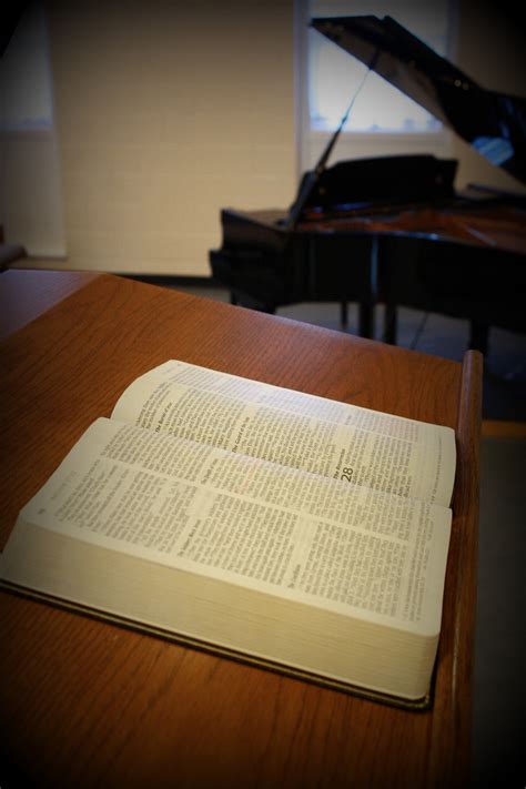 Open bible in church free image download