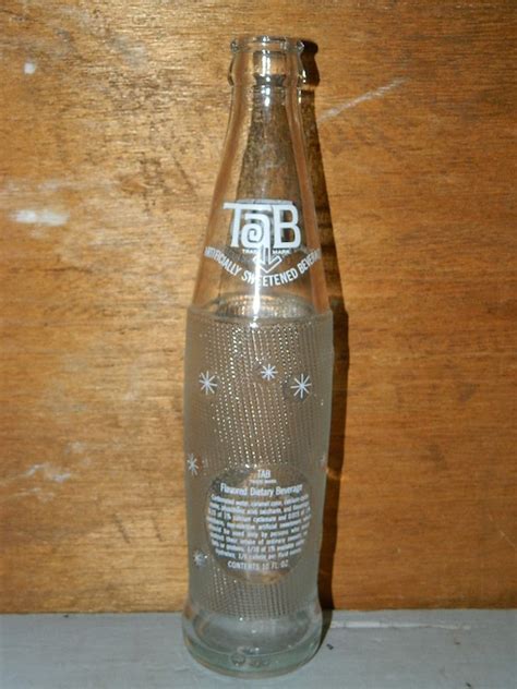 Items similar to Vintage TAB Soda Bottle, Pop Bottle, Glass Bottle ...