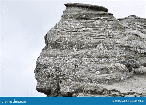 The Romanian Sphinx, Geological Phenomenon Formed through Erosion Stock ...