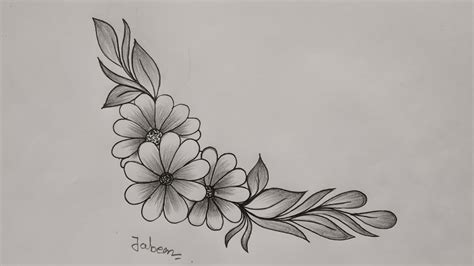 Artsy Flowers Drawing | Best Flower Site