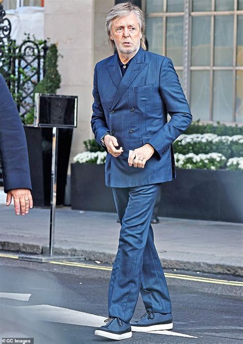 Dapper Paul McCartney the day tipper... and 50 years on, he looks fab in a double-breasted suit ...