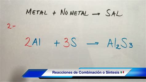 Reacciones de Síntesis o Combinación, Paso a Paso (Parte 1) - YouTube