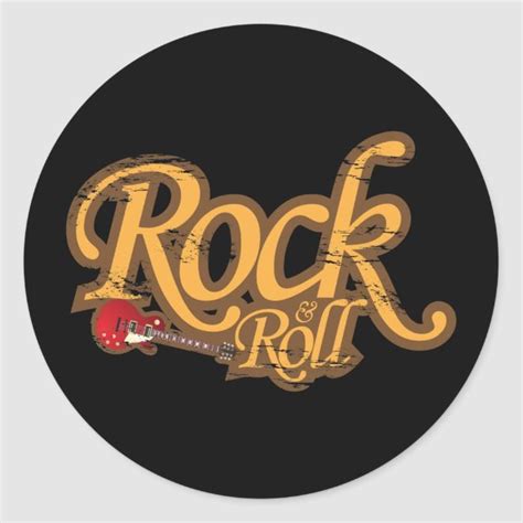 Vintage Design Sticker - Rock 'n Roll | Zazzle.com in 2021 | Rock and roll sign, Rock band logos ...