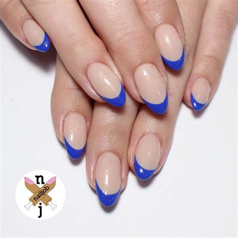 Nails By Fariha Ali on Instagram: “Cobalt French for @pizzapartytime || using @vetro_usa Cobalt ...