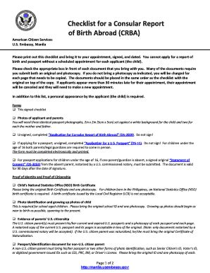 Crba Checklist PDF: Complete with ease | airSlate SignNow