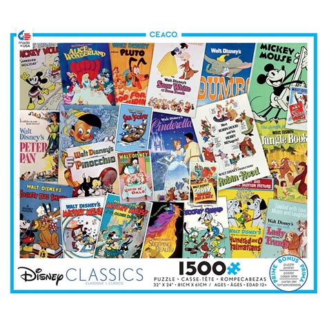 Disney Classic Posters Puzzle was released today – Dis Merchandise News