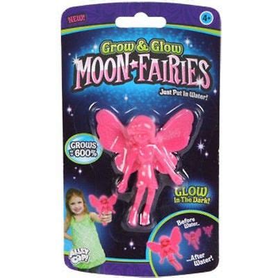 Pink Grow and Glow in Dark Moon Fairies Toy Grows up to 600 after water