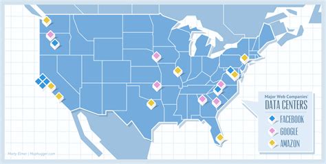 Maps without Alaska (maphugger: Major Web Companies’ Data Centers...)