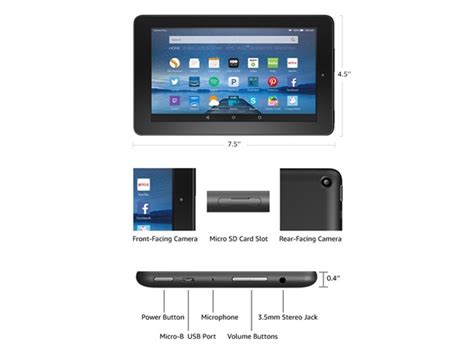 Amazon Fire 7" (2015) 16GB Wi-Fi Tablet