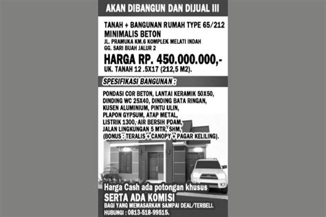 20+ Contoh Iklan Baris dan Iklan Kolom yang Menarik - Rumahweb