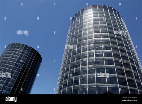 VW-towers of Autostadt (car-city) Wolfsburg, Niedersachsen, Germany ...