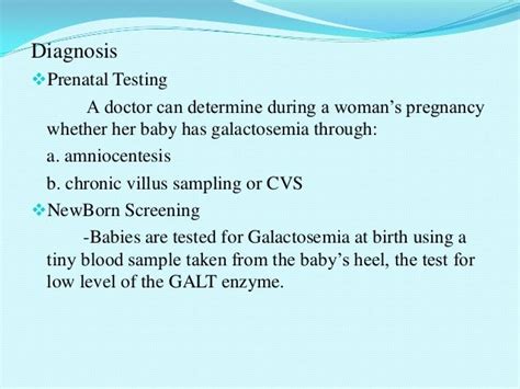 Galactosemia