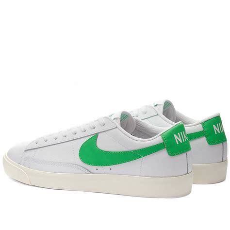 Nike Blazer Low Leather White, Green Spark & Sail | END. (KR)