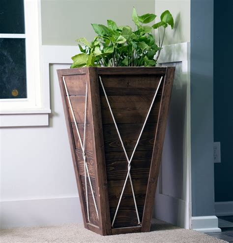 Entryway Planter/tall Planter/flower Box/entrance Planter/wedding/outdoor Wood Planter/wood ...