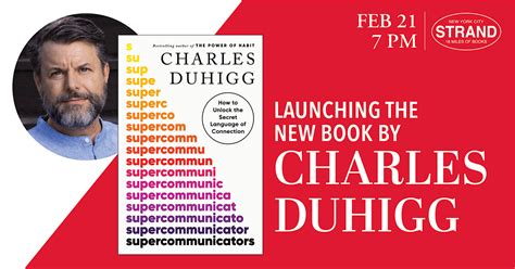 Charles Duhigg: Supercommunicators, Strand Book Store, New York, February 21 2024 | AllEvents.in