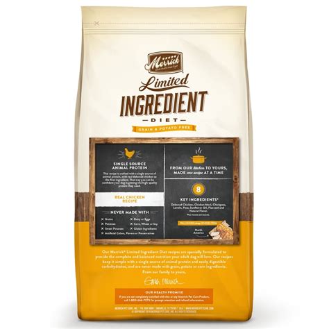 Merrick Limited Ingredient Diet Adult Grain Free Chicken Recipe Dry Dog ...