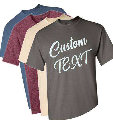 Custom T-shirt, Custom Shirt, Personalized Shirt, You Choose Text Saying Customizable shirt ...