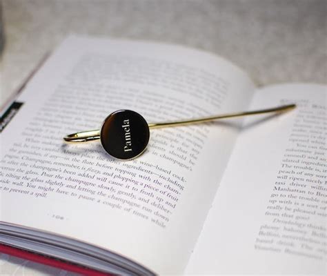 Personalized Bookmark Engraved Gold Bookmark Engraved Metal - Etsy