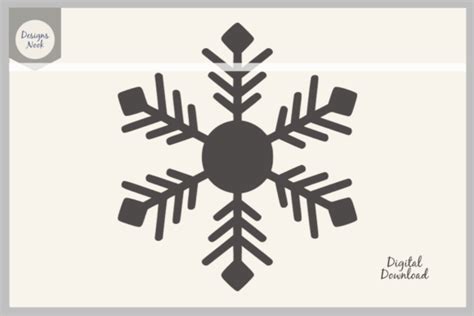 Snowflake SVG File, Snowflake Clipart Graphic by DESIGNS NOOK ...