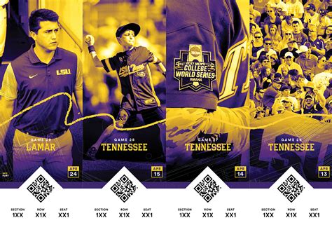 LSU Baseball Tickets 2018 on Behance