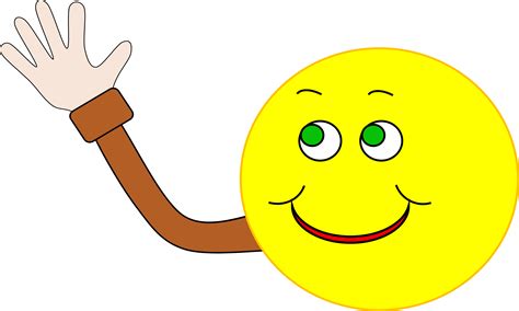 Smiley Face Waving Goodbye - ClipArt Best