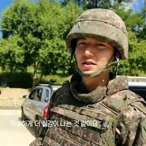 Lee Min Ho in the military. But He looks like he's just shooting a ...