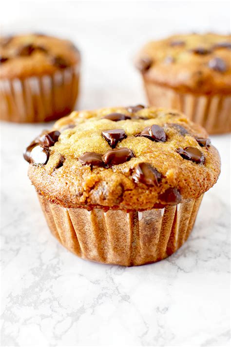 Moist Banana Chocolate Chip Muffins - The Taste of Kosher