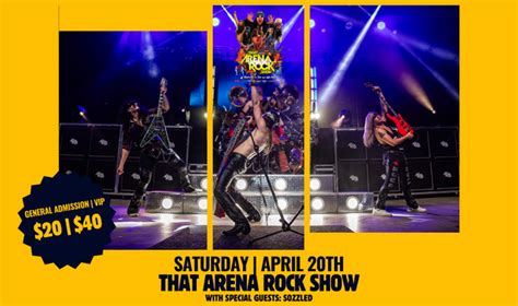 That Arena Rock Show Tickets at Backseat Events in Winchester by ...