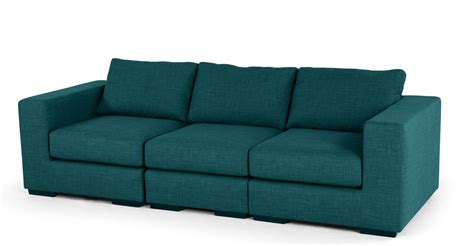 Mortimer 4 Seater Modular Sofa, Shadow Teal Led Furniture, Furniture ...