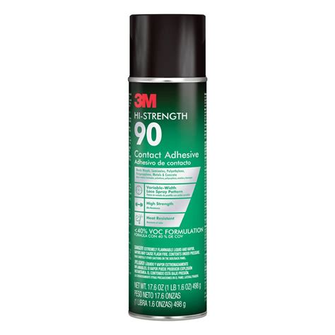 3M 17.6 oz. Hi-Strength 90 Contact Adhesive-90-24VOC40 - The Home Depot