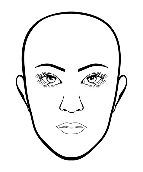 Face Template - 10 Free PDF Printables | Printablee