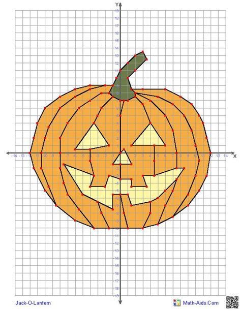 Free Printable Coordinate Graphing Pictures Worksheets Halloween ...