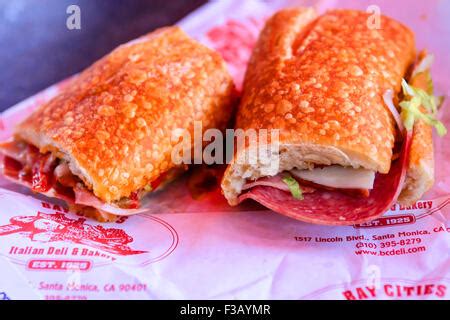 Famous Godmother sandwich from the Bay Cities Italian Deli and Bakery in Santa Monica California ...