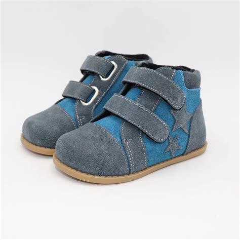 Tipsietoes New Winter Children Barefoot Shoes Leather Martin Toddler Boots Kids Snow Boys Rubber ...