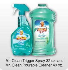 I love Mr. Clean products!!! Especially the febreeze line! Febreeze, Spray Bottle, Cleaning ...