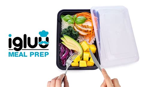 [10 Pack] 1 Compartment BPA Free Reusable Meal Prep Containers - Plastic Food Storage Trays with ...