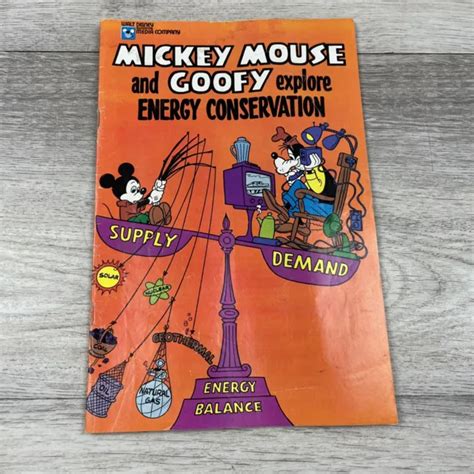 MICKEY MOUSE AND Goofy Explore Energy Conservation (Disney Comic 1978) Vintage $11.61 - PicClick