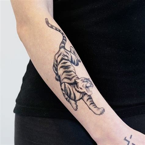 Tiger Black And White Tattoo