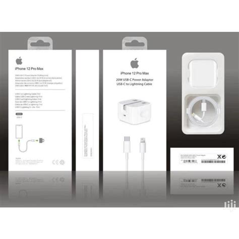 IPhone 12 Pro Max Fast Charger 20W / 3Pin and Seal Box / 7369748 | iBay