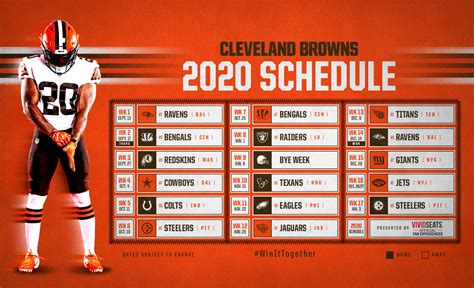 2020 Cleveland Browns Schedule Announcement (2) | Images :: Behance