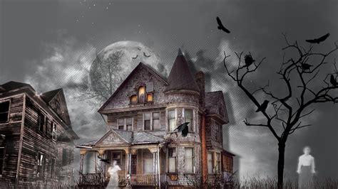 Ghost Halloween Wallpapers Haunted House - 1920x1080 Wallpaper - teahub.io