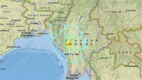 Myanmar earthquake map Aug 24 2016 « Inhabitat – Green Design ...