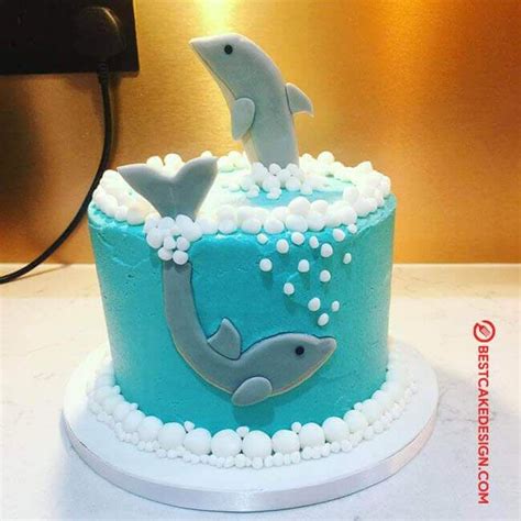 50 Dolphin Cake Design (Cake Idea) - March 2020 | Dolphin cakes ...