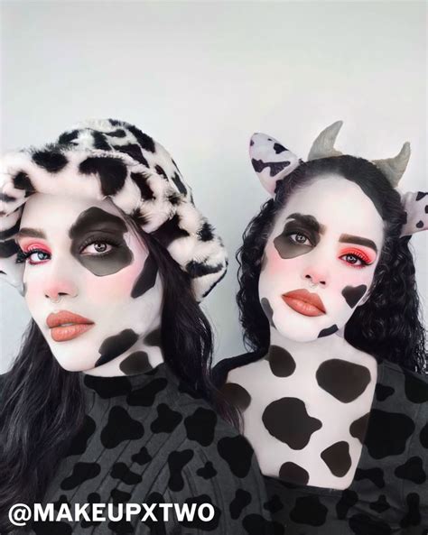 Cow Halloween/Purim makeup | Cute halloween makeup, Halloween makeup looks, Halloween makeup