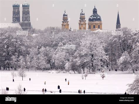 English garden in winter, Munich, Bavaria, Germany Stock Photo - Alamy