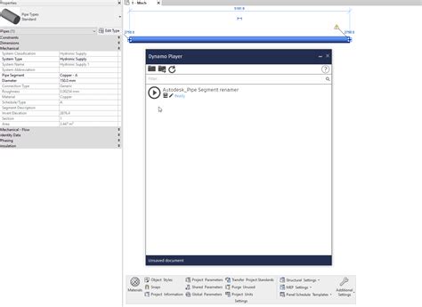 How to rename a Pipe Segment in Revit