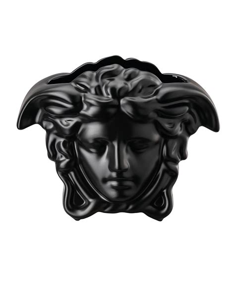 Versace Medusa Grande Vase in Black - 6" in 2022 | Metal flowers, Vase, Versace home