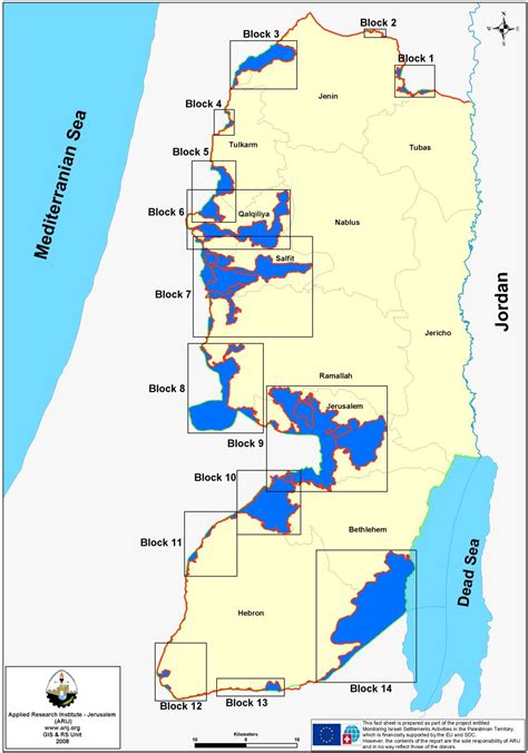 West Bank Barrier Map