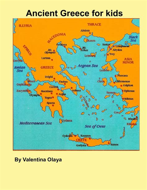 Ancient Greece Map For Kids – Map Vector