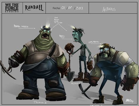 Randall game concept art and character design https://w on Behance